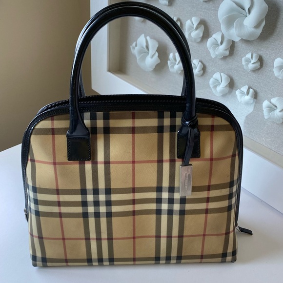 Burberry Handbags - Burberry Nova Check Hand Bag - Authentic 100% see photos